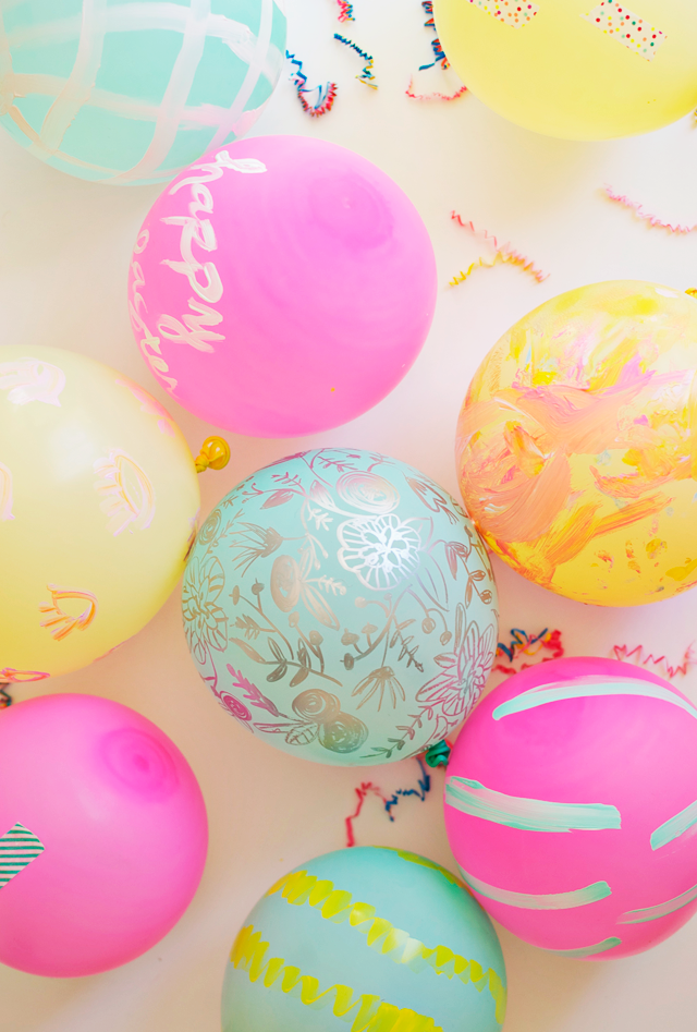 Painted Easter Egg Balloons