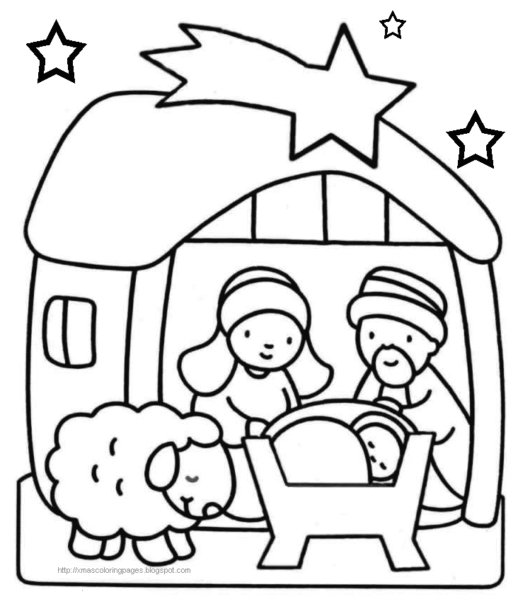 XMAS COLORING PAGES