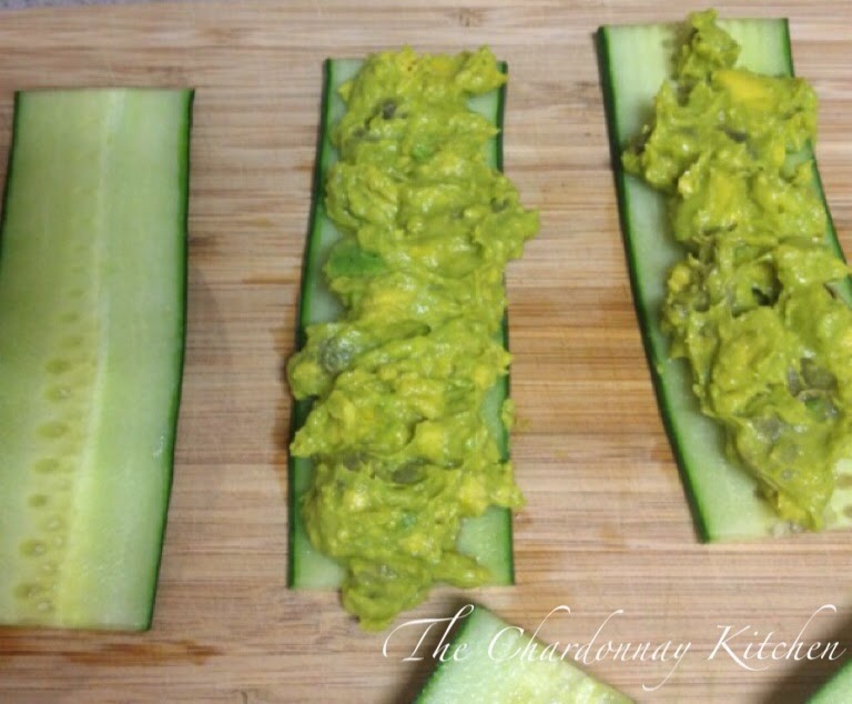 The Chardonnay Kitchen Soy Sriracha Salmon + Avocado Cucumber 'Rolls'