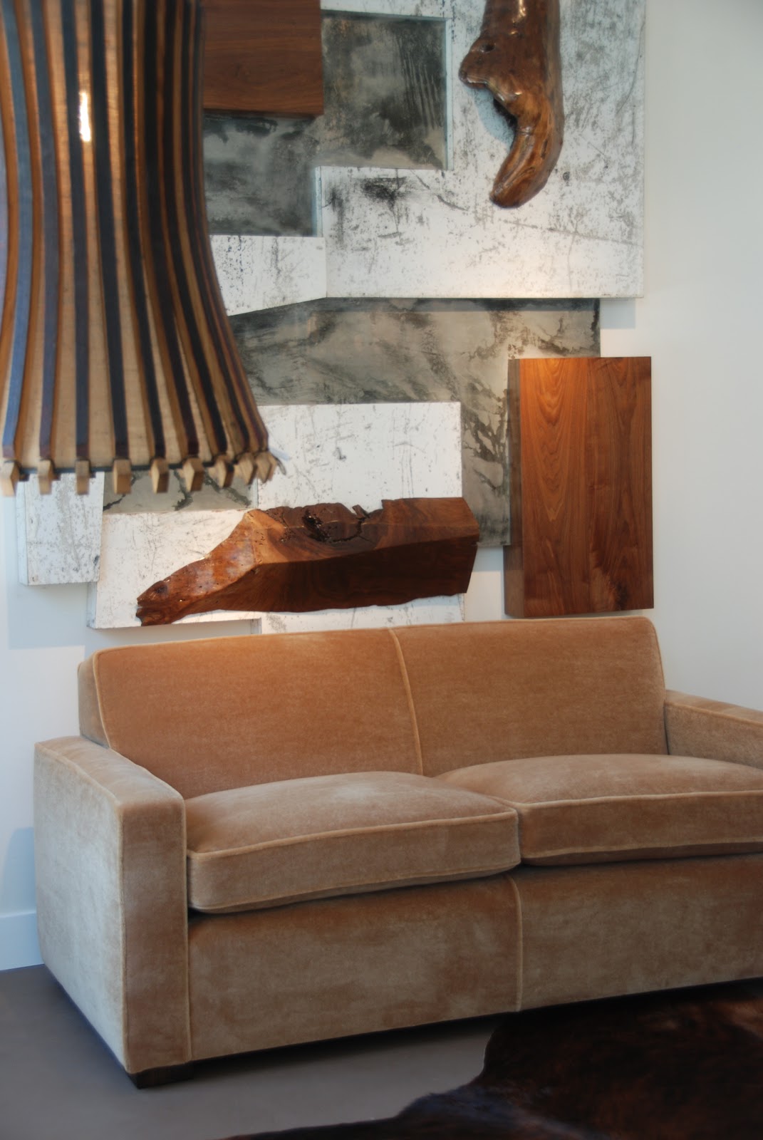 Pollins of Napa Custom mohair sofa