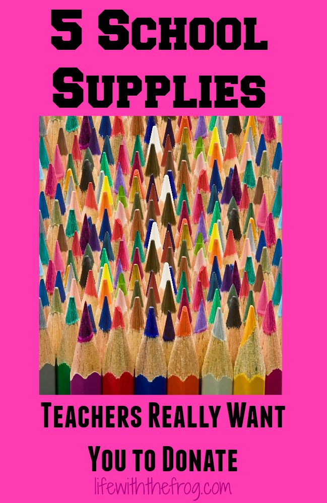 kissing the frog 5 School Supplies Teachers Really Want You to Donate