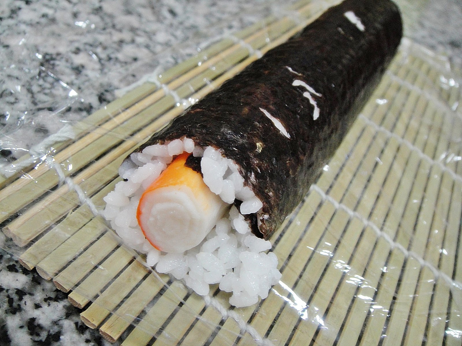 Maryam's Culinary Wonders 473. Simple Surimi Sushi