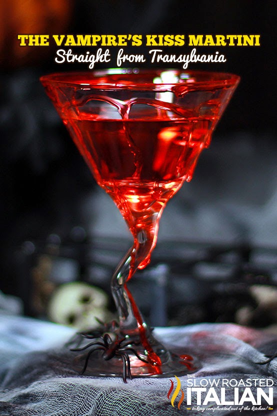 The Vampire's Kiss Martini - How to create a blood rimmed cocktail glass