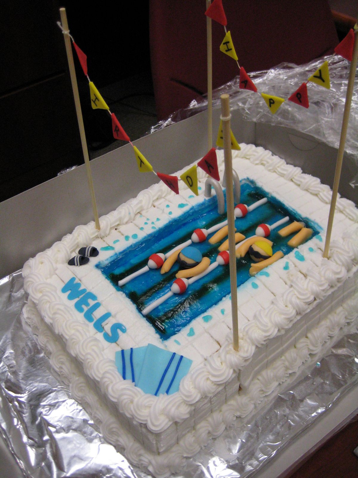 Custom Cakes by Christy Swim Team/Swimming Pool Cake