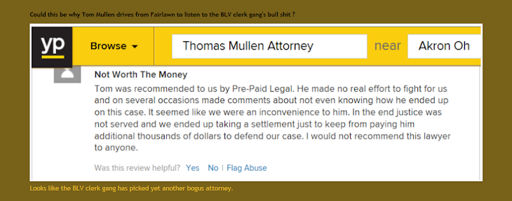 The Brady Lake Village clerk gang has f-cked up again with attorney Tom Mullen.