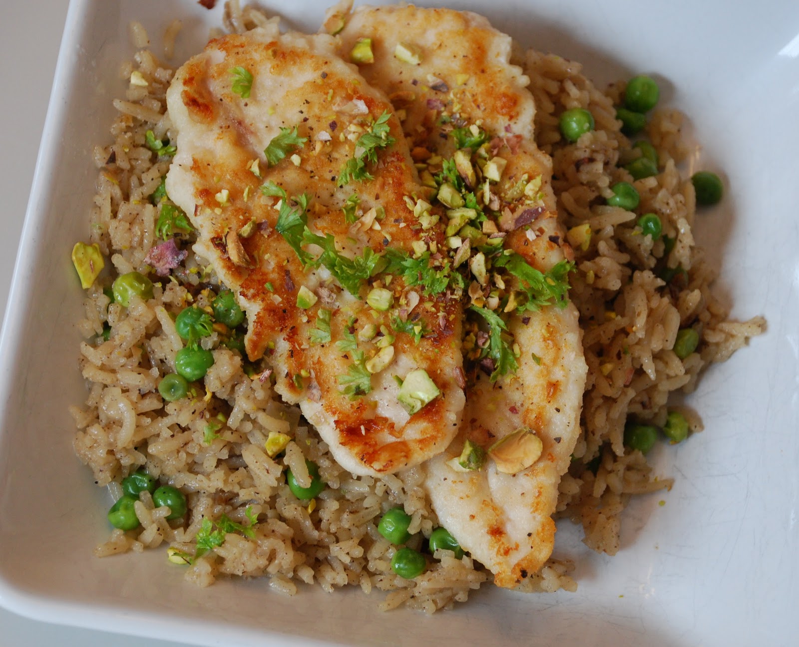 Everyday Insanity... Chicken and Rice with Coconut Milk and Pistachios