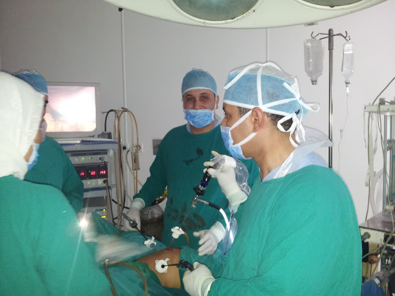 Laparoscopic excision of left ovarian tumor for a girl 7 years old- done by Dr Alaa Mosbah