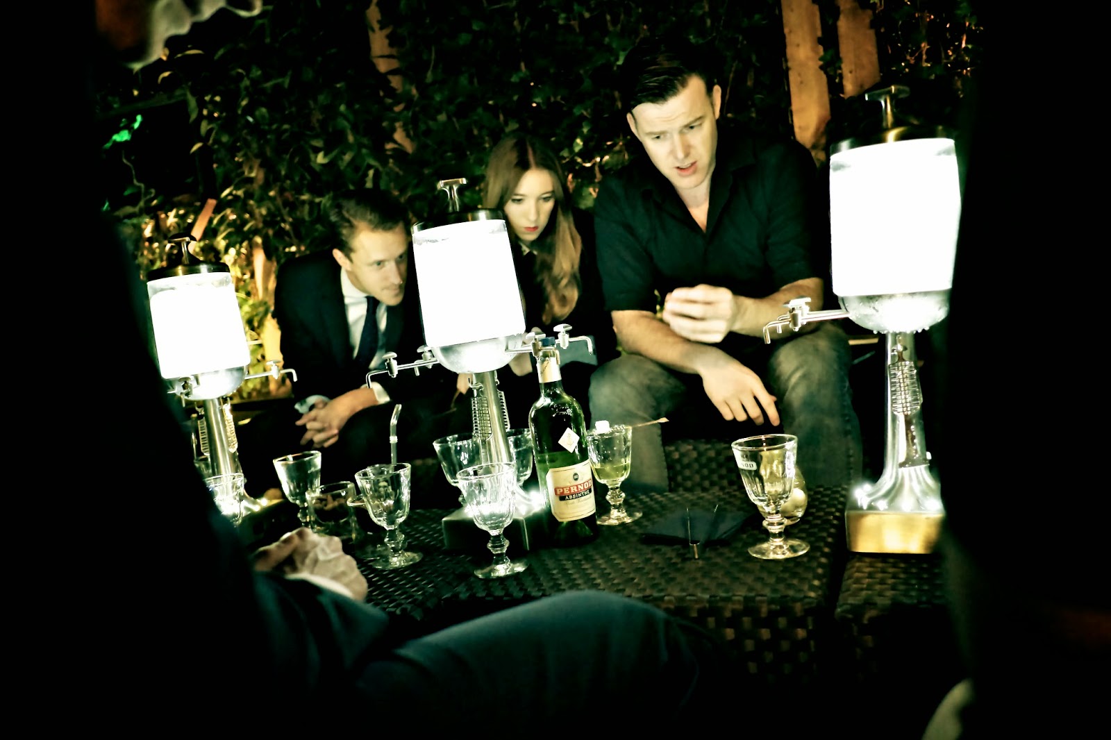 Pernod Abinsthe tasting at L'Atelier Joel Robuchon for LCW