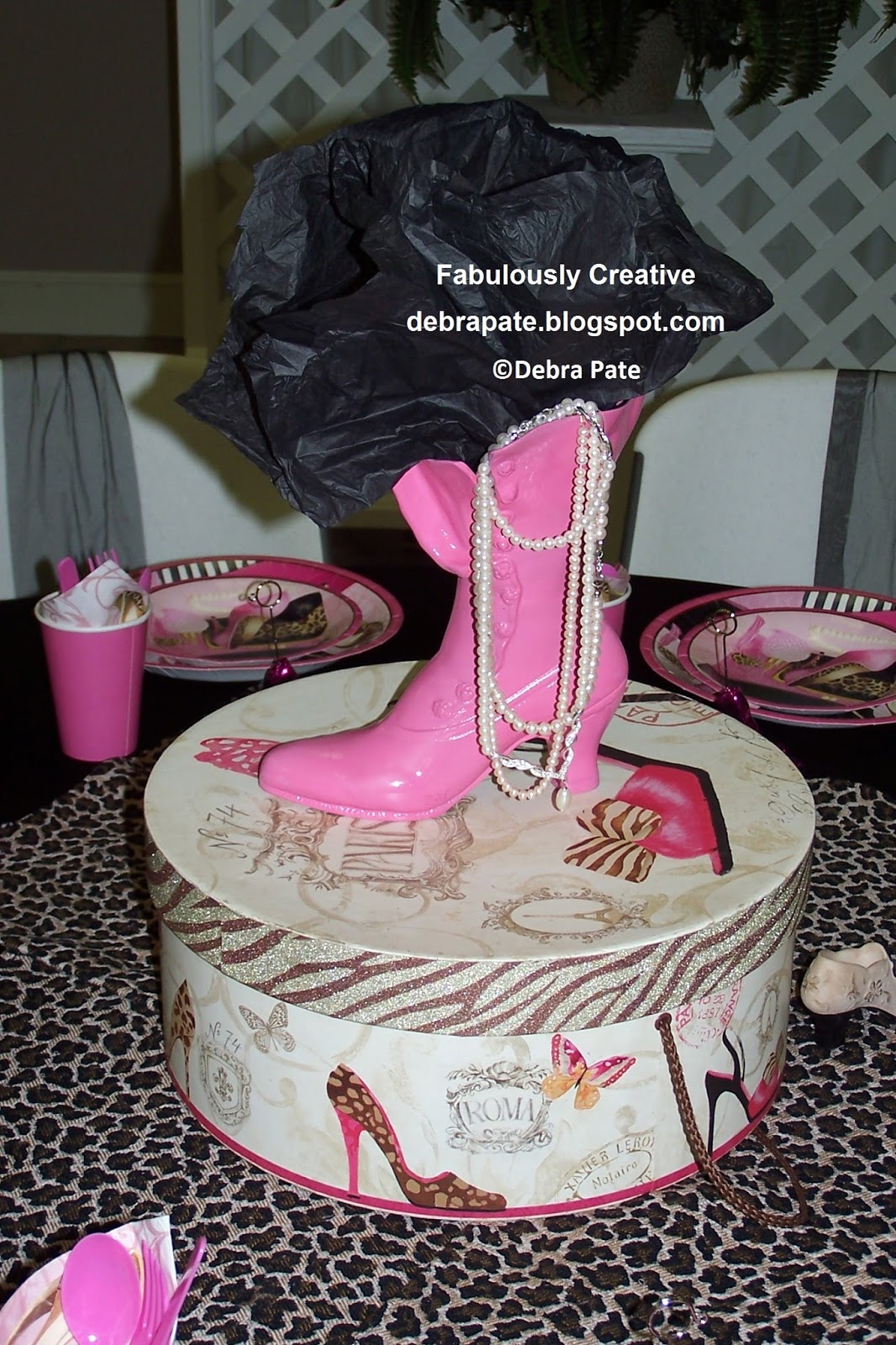 Fabulously Creative SHOE THEMED PARTY Table 6