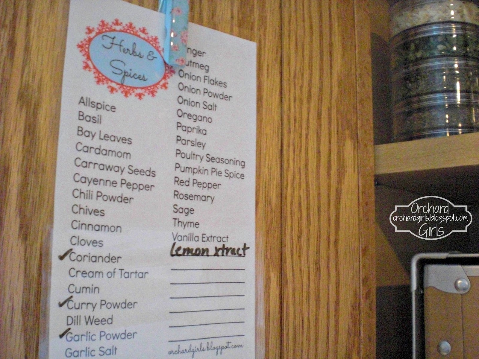 Orchard Girls Fix it up Friday 20 Spice Makeover + Free