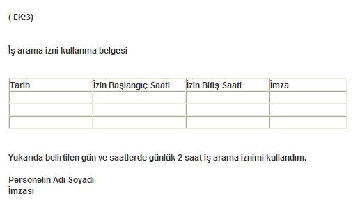 TÜRKİYE & Universe: İŞÇİNİN İSTİFA ETMESİ VE DİĞER ÇIKIŞ İŞLEMLERİNDE