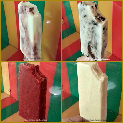 Los Paleteros: Paletas Crunchy Cream, Fruit-tella Grego, Hibiscos com Framboesa e Torta de Limão