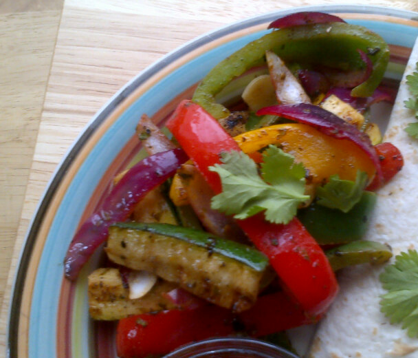 Rocket and Roses Vegan Kitchen Colleen's Grilled Veggie Fajitas with