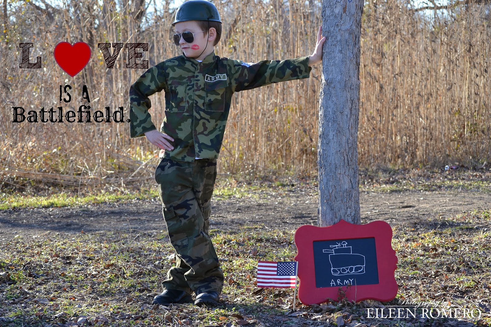 Eileen Romero Photography Army themed Valentine Cards!