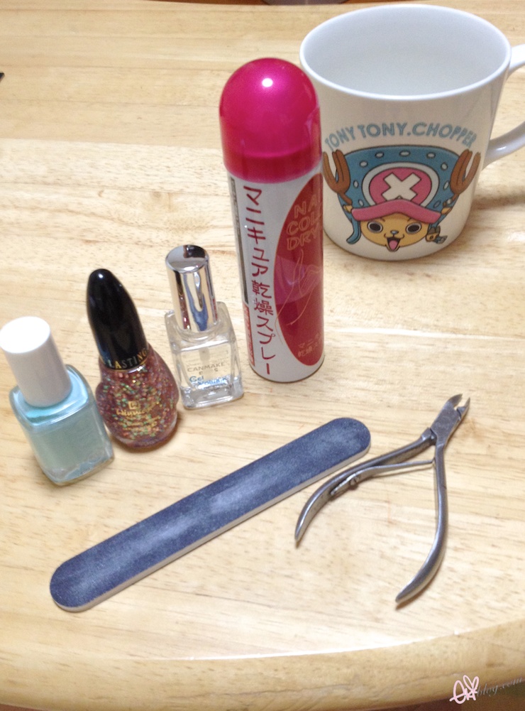 Video Mint Glitter tip tutorial