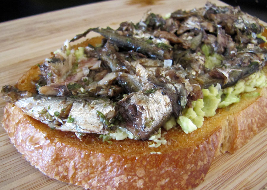 Smells Like Food in Here Balsamic'ed Sardine Toast