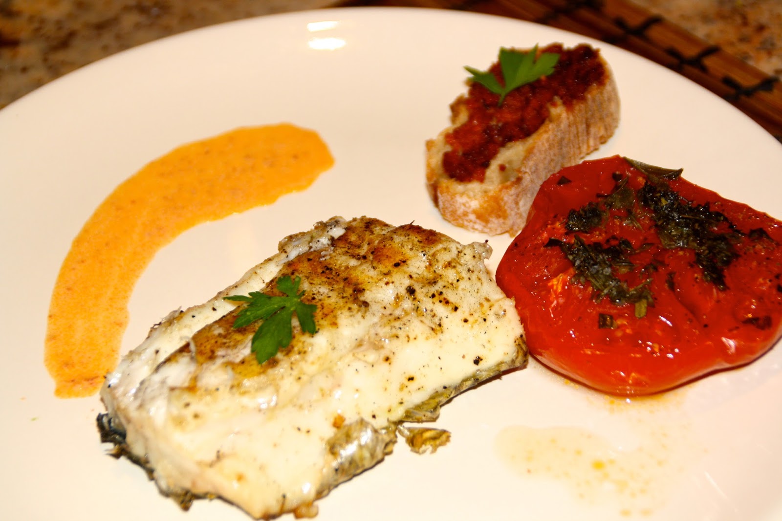 Filet de bar grillé a la poele Ustensiles de cuisine