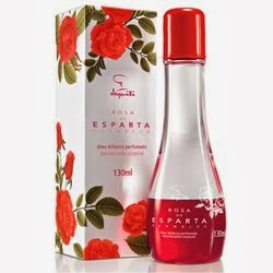 Óleo Bifásico Perfumado Desodorante Corporal Rosa de Esparta Vermelha, 130ml