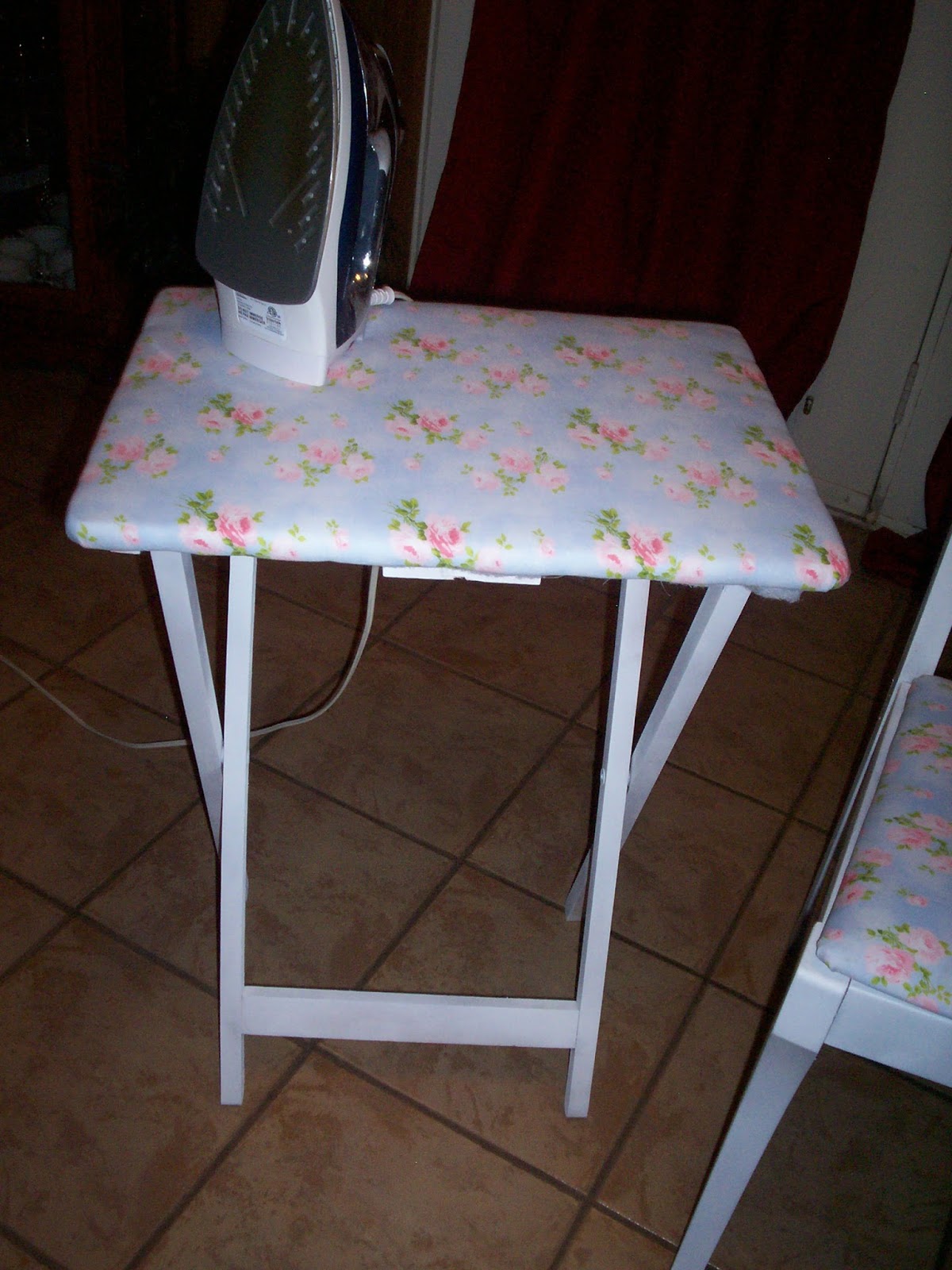 Sew Blessed Maw Tv Table turns Mini Ironing Board
