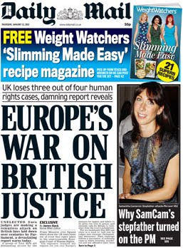Daily Mail drags backwards to Dark Age hatred, injustice