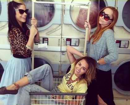 Miley Cyrus Laundromat photos