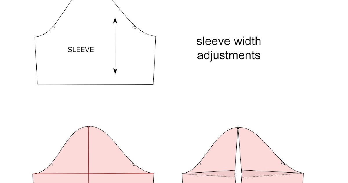 Sleeve width adjustment pauline alice Sewing patterns, tutorials