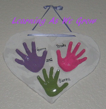 clay diy prints hand handprints