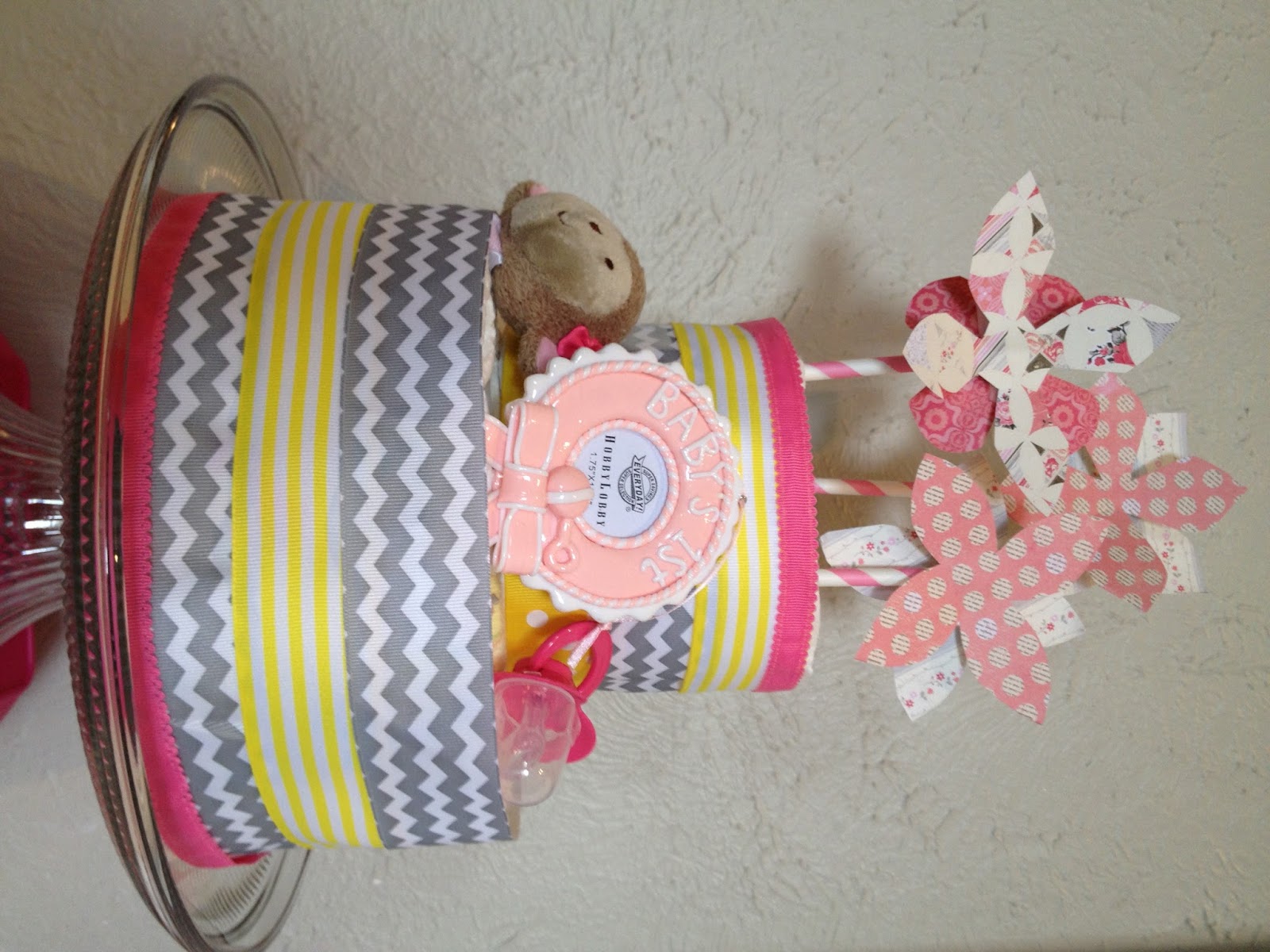 The Happy Homebodies: DIY: An Easier Diaper Cake Method