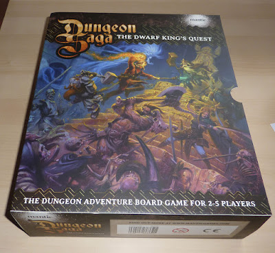 Unboxing the Kickstarter for Dungeon Saga: Dwarf Kings Quest, The Warlord of Galahir, Infernal Crypts, The Tyrant of Halpi and The Return of Valandor.