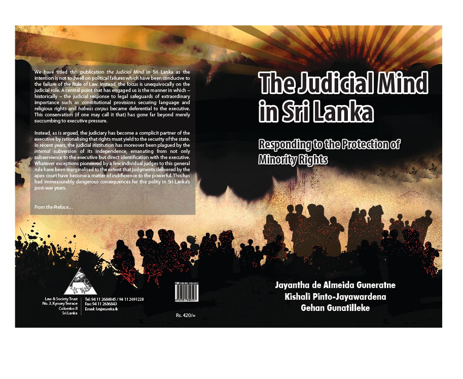 The Judicial Mind In Sri Lanka ( New Book) | Sri Lanka Guardian
