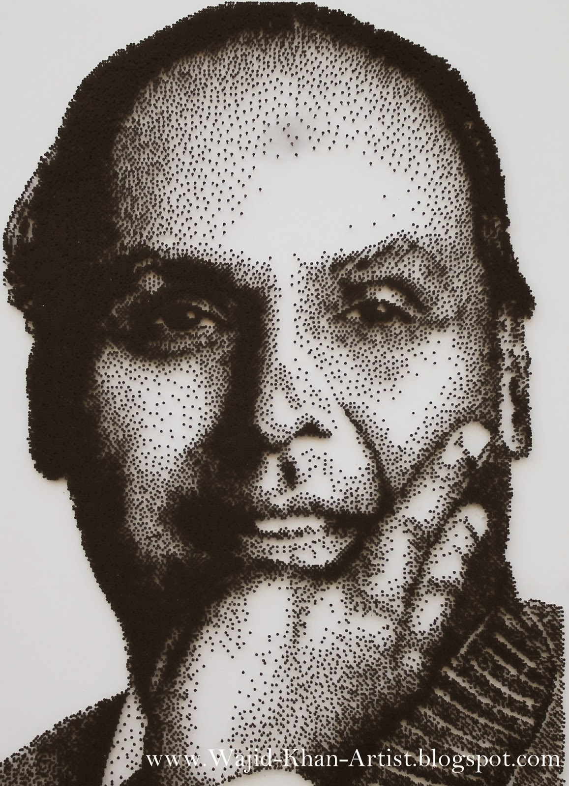 World Famous Muslim Artist Mh Wajid Khan of Indore MP India Asia