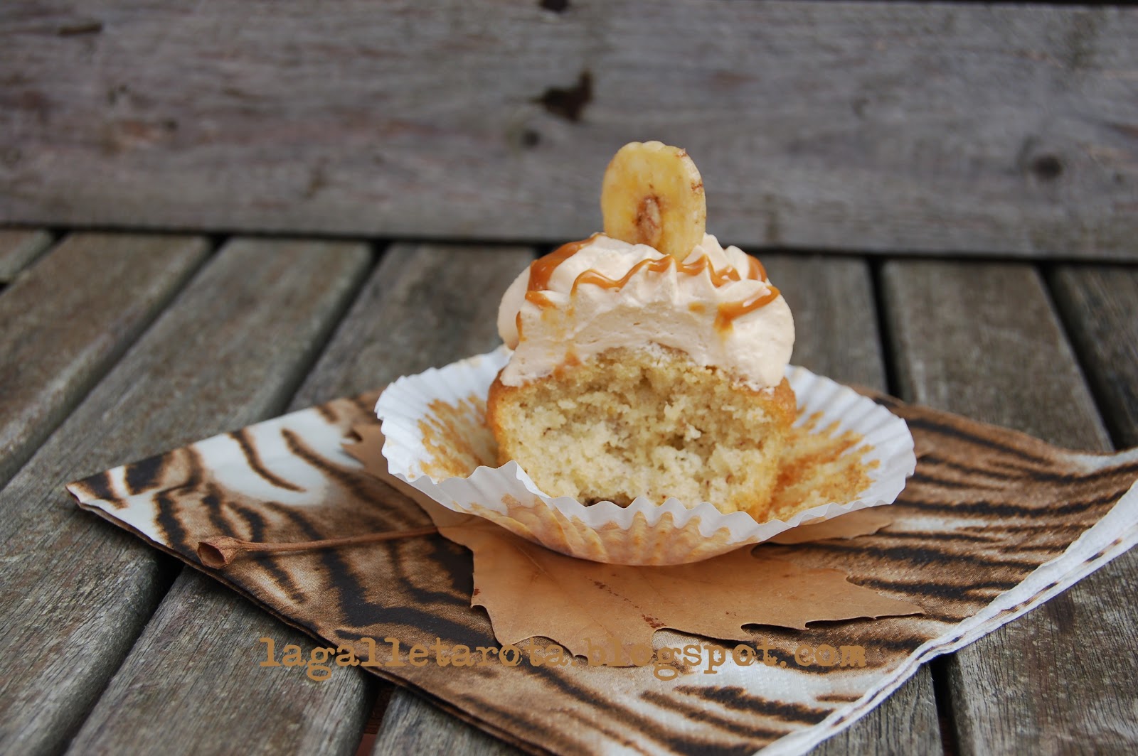 La Galleta Rota Cupcakes de plátano y dulce de leche