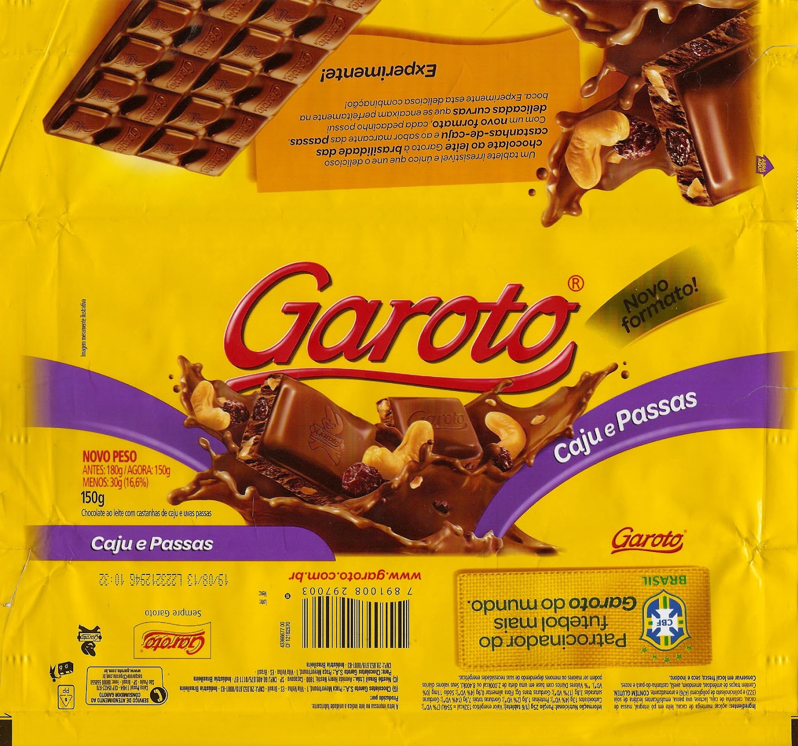 EMBALAGENS DE CHOCOLATE Chocolates GAROTO