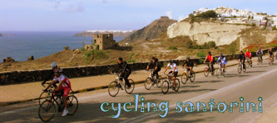 Cycling Santorini