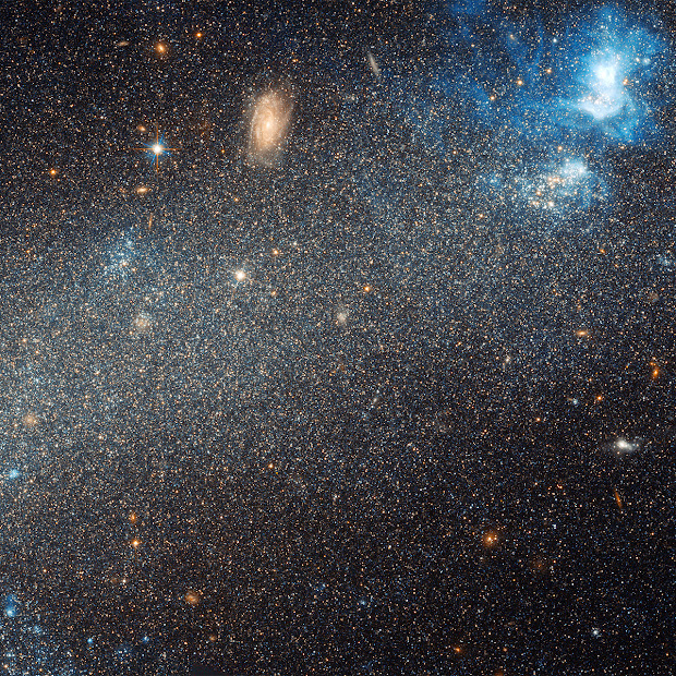NGC 2366: a Dwarf Galaxy with a Bright Nebula!