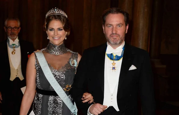 Crown Princess Victoria and Prince Daniel, Prince Carl Philip and Princess Sofia, Princess Madeleine and Christopher O'Neill attend the Royal dinner