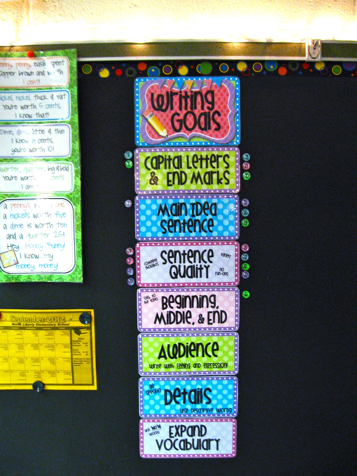 Mrs. Heeren's Happenings: Writing: Goal Poster Display and Rubric