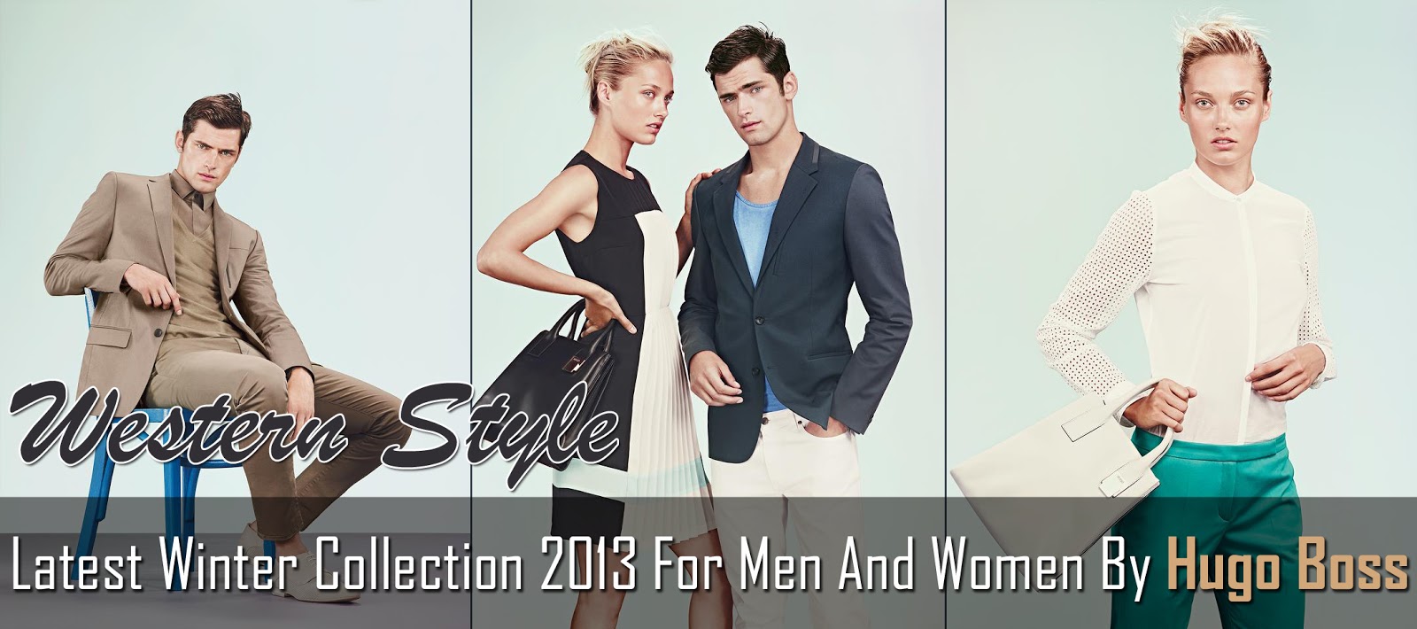 Winter Collection 2013 For Men And Women By Hugo Boss | Western Wear  Dresses 2013 By Hugo Boss - Fashion Hunt World