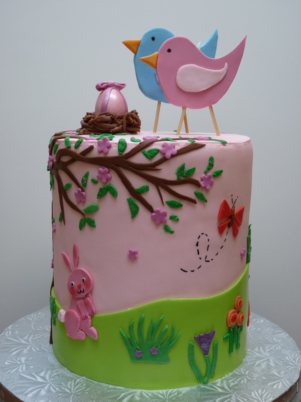 very pink Baby Shower Cake very pink Baby Shower Cake