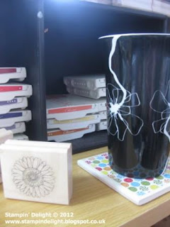 Stampin' Up designer paper coasters