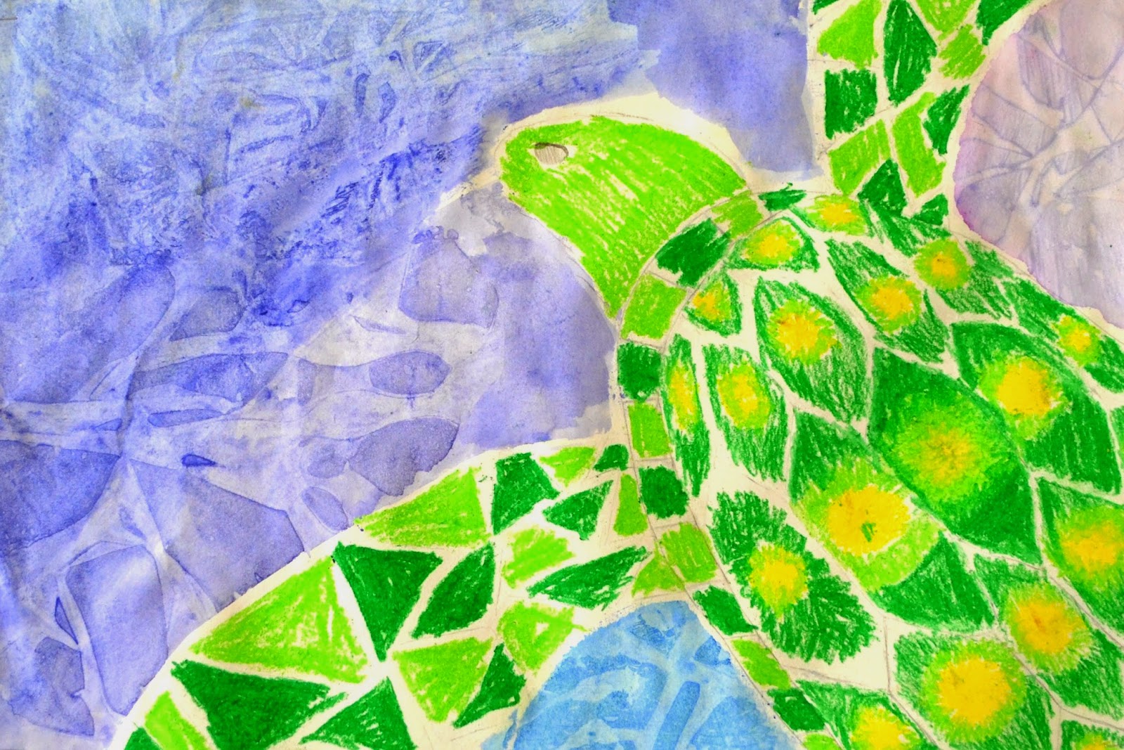 Lessons from the K12 Art Room 5th Grade Sea Turtles