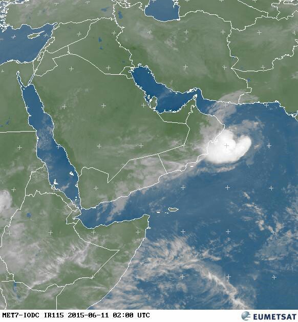 Cyclone ashobaa weakens depression June 15 oman