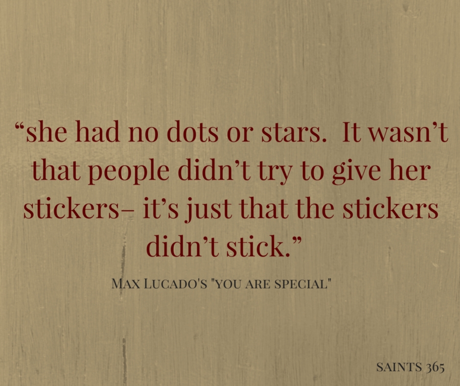 Saints 60 60 Lessons From Max Lucado's You Are Special Fascinating You Are Special Quotes Saints 60 60 Lessons From Max Lucado's You Are Special Fascinating You Are Special Quotes