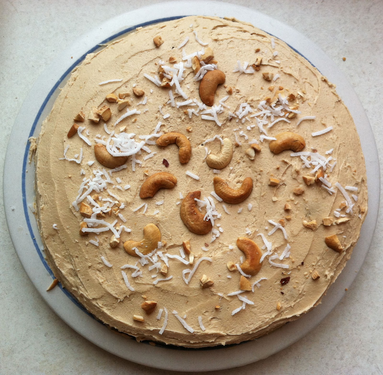 Eat, Run, Read Cake of the Week Cookie Butter Cake with Cashews and