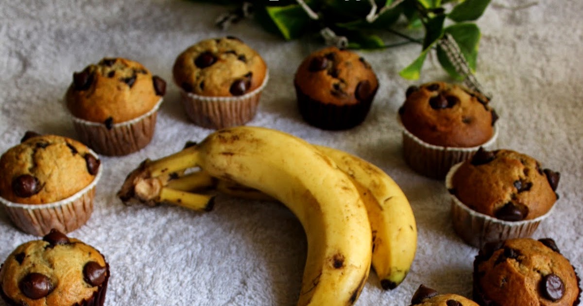 Banana Chocolate Chips Muffins Full Scoops A food blog with easy
