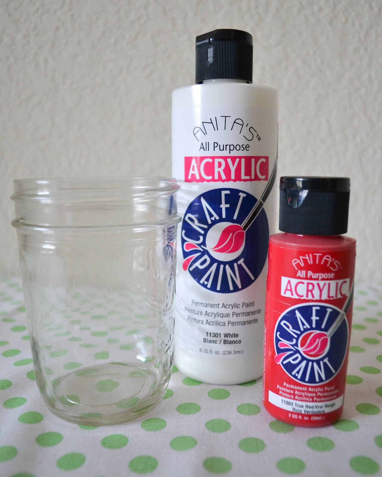 Our Love and Our Blessing Acrylic Painted Jars