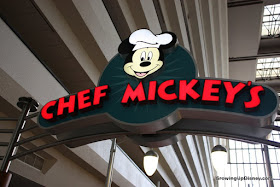 Chef Mickey's sign
