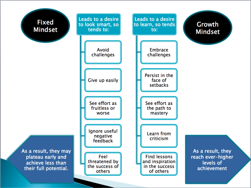Fixed Vs Growth Mindset Chart