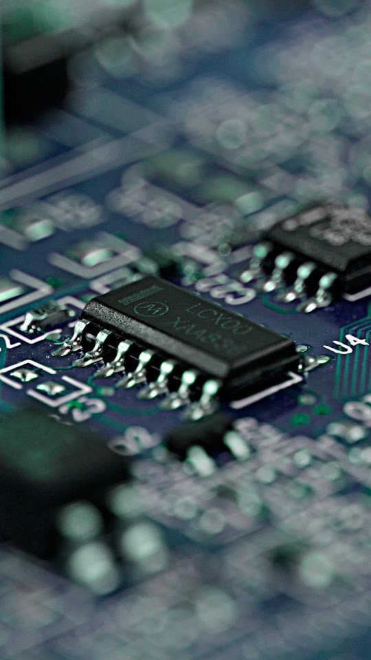 Circuit Board Closeup  Android Best Wallpaper