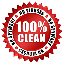 100 % Clean & No Viruses